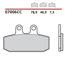 Carica l'immagine nel visualizzatore di Gallery, BREMBO - PASTIGLIA MESCOLA CC 07006 Anteriore