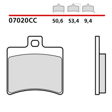Carica l'immagine nel visualizzatore di Gallery, BREMBO - PASTIGLIA MESCOLA CC Cod.07020 Posteriore