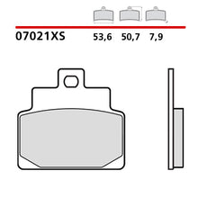 Carica l'immagine nel visualizzatore di Gallery, BREMBO - PASTIGLIA MESCOLA XS Cod.07021XS Anteriore