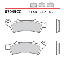 Carica l'immagine nel visualizzatore di Gallery, BREMBO - PASTIGLIA MESCOLA CC Cod.07045 Anteriore