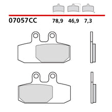 Carica l'immagine nel visualizzatore di Gallery, BREMBO - PASTIGLIA MESCOLA CC 07057 Anteriore