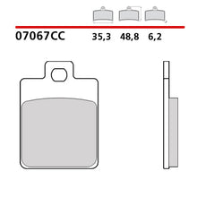 Carica l'immagine nel visualizzatore di Gallery, BREMBO - PASTIGLIA MESCOLA CC 07067 Anteriore