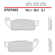 Carica l'immagine nel visualizzatore di Gallery, BREMBO - PASTIGLIA MESCOLA XS 07074XS Anteriore