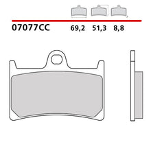 Carica l'immagine nel visualizzatore di Gallery, BREMBO - PASTIGLIA MESCOLA CC 07077 Anteriore