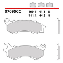 Carica l'immagine nel visualizzatore di Gallery, BREMBO - PASTIGLIA MESCOLA CC 07090 Anteriore
