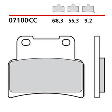 Carica l'immagine nel visualizzatore di Gallery, BREMBO - PASTIGLIA MESCOLA CC 07100CC Anteriore