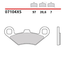 Carica l'immagine nel visualizzatore di Gallery, BREMBO - PASTIGLIA MESCOLA XS 07104XS Posteriore