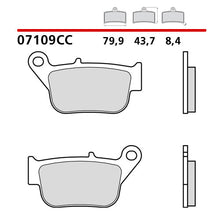 Carica l'immagine nel visualizzatore di Gallery, BREMBO - PASTIGLIA MESCOLA CC 07109 Posteriore