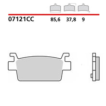 Carica l'immagine nel visualizzatore di Gallery, BREMBO - PASTIGLIA MESCOLA CC 07121CC Posteriore