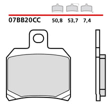 Carica l'immagine nel visualizzatore di Gallery, BREMBO - PASTIGLIA MESCOLA CC 07BB20CC Posteriore
