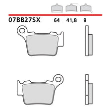 Carica l'immagine nel visualizzatore di Gallery, BREMBO - PASTIGLIA MESCOLA SX 07BB27SX Posteriore