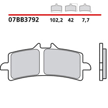 Carica l'immagine nel visualizzatore di Gallery, BREMBO - PASTIGLIA MESCOLA GENUINE 07BB3792 Anteriore