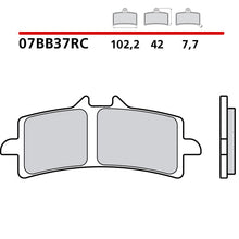 Carica l'immagine nel visualizzatore di Gallery, BREMBO - PASTIGLIA MESCOLA RC 07BB37RC Anteriore