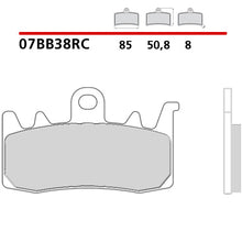 Carica l'immagine nel visualizzatore di Gallery, BREMBO - PASTIGLIA MESCOLA RC 07BB38RC Racing Anteriore