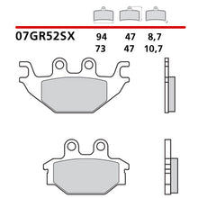 Carica l'immagine nel visualizzatore di Gallery, BREMBO - PASTIGLIA MESCOLA SX 07GR52SX Posteriore