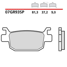 Carica l'immagine nel visualizzatore di Gallery, BREMBO - PASTIGLIA MESCOLA SP 07GR93SP Posteriore