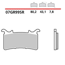Carica l'immagine nel visualizzatore di Gallery, BREMBO - PASTIGLIA MESCOLA SR 07GR99SR Anteriore