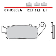 Carica l'immagine nel visualizzatore di Gallery, BREMBO - PASTIGLIA MESCOLA SA 07HO30SA Anteriore