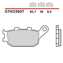 Carica l'immagine nel visualizzatore di Gallery, BREMBO - PASTIGLIA MESCOLA CC 07HO3607 Posteriore