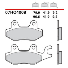 Carica l'immagine nel visualizzatore di Gallery, BREMBO - PASTIGLIA MESCOLA CC 07HO4008 Anteriore