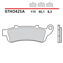 Carica l'immagine nel visualizzatore di Gallery, BREMBO - PASTIGLIA MESCOLA SA 07HO42SA Anteriore