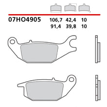 Carica l'immagine nel visualizzatore di Gallery, BREMBO - PASTIGLIA MESCOLA CC 07HO4905 Posteriore
