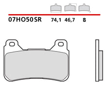Carica l'immagine nel visualizzatore di Gallery, BREMBO - PASTIGLIA MESCOLA SR 07HO50SR Anteriore