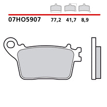 Carica l'immagine nel visualizzatore di Gallery, BREMBO - PASTIGLIA MESCOLA CC 07HO5907 Posteriore