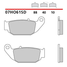 Carica l'immagine nel visualizzatore di Gallery, BREMBO - PASTIGLIA MESCOLA SD 07HO61SD Posteriore