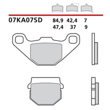 Carica l'immagine nel visualizzatore di Gallery, BREMBO - PASTIGLIA MESCOLA SD 07KA07SD Posteriore