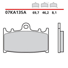 Carica l'immagine nel visualizzatore di Gallery, BREMBO - PASTIGLIA MESCOLA SA 07KA13SA Anteriore