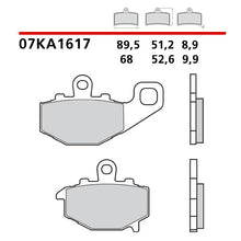 Carica l'immagine nel visualizzatore di Gallery, BREMBO - PASTIGLIA MESCOLA CC 07KA1617 Posteriore