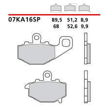 Carica l'immagine nel visualizzatore di Gallery, BREMBO - PASTIGLIA MESCOLA SP 07KA16SP Posteriore