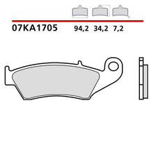 Carica l'immagine nel visualizzatore di Gallery, BREMBO - PASTIGLIA MESCOLA CC 07KA1705 Anteriore