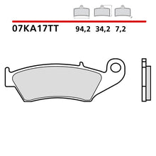 Carica l'immagine nel visualizzatore di Gallery, BREMBO - PASTIGLIA MESCOLA TT 07KA17TT Anteriore