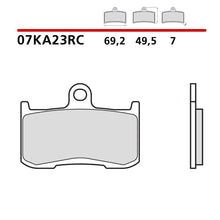 Carica l'immagine nel visualizzatore di Gallery, BREMBO - PASTIGLIA MESCOLA RC 07KA23RC Anteriore