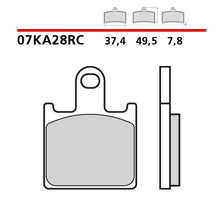 Carica l'immagine nel visualizzatore di Gallery, BREMBO - PASTIGLIA MESCOLA RC 07KA28RC Anteriore