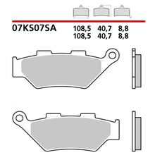 Carica l'immagine nel visualizzatore di Gallery, BREMBO - PASTIGLIA MESCOLA SA 07KS07SA Anteriore