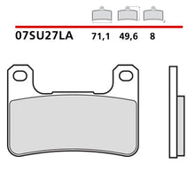 Carica l'immagine nel visualizzatore di Gallery, BREMBO - PASTIGLIA MESCOLA LA 07SU27LA Anteriore
