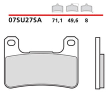Carica l'immagine nel visualizzatore di Gallery, BREMBO - PASTIGLIA MESCOLA SA 07SU27SA Anteriore