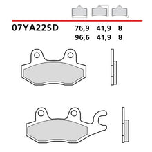 Carica l'immagine nel visualizzatore di Gallery, BREMBO - PASTIGLIA MESCOLA SD 07YA22SD Posteriore