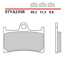 Carica l'immagine nel visualizzatore di Gallery, BREMBO - PASTIGLIA MESCOLA SR 07YA23SR Anteriore