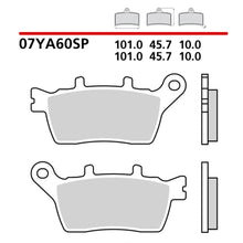 Carica l'immagine nel visualizzatore di Gallery, BREMBO - PASTIGLIA MESCOLA SP 07YA60SP Posteriore