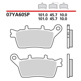 BREMBO - PASTIGLIA MESCOLA SP 07YA60SP Posteriore