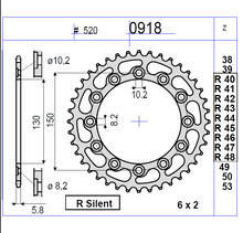 Carica l'immagine nel visualizzatore di Gallery, KIT TRASMISSIONE TROFEO YAMAHA Cod. 256315000