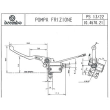Carica l'immagine nel visualizzatore di Gallery, BREMBO - POMPA FRIZIONE BREMBO ASSIALE 10467021