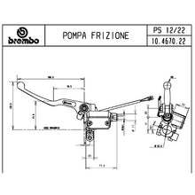 Carica l'immagine nel visualizzatore di Gallery, BREMBO - POMPA FRIZIONE BREMBO ASSIALE 10467022