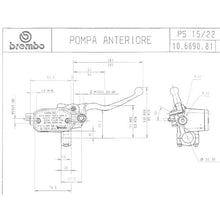 Carica l'immagine nel visualizzatore di Gallery, BREMBO - POMPA FRENO BREMBO ANTERIORE ASSIALE 10689081