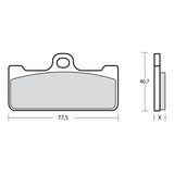 BREMBO RACING - KIT PASTIGLIE MESCOLA Z01 107684830