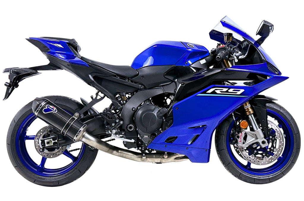 Termignoni Y13209440ICC — scarico montato sulla moto, vista 1